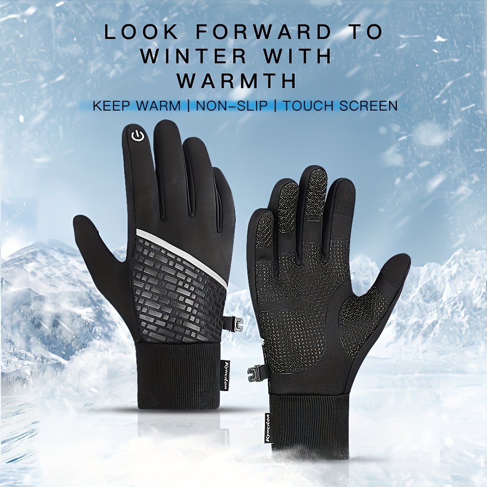 Winter Touch Screen Thickened Gloves for Outdoor Sports