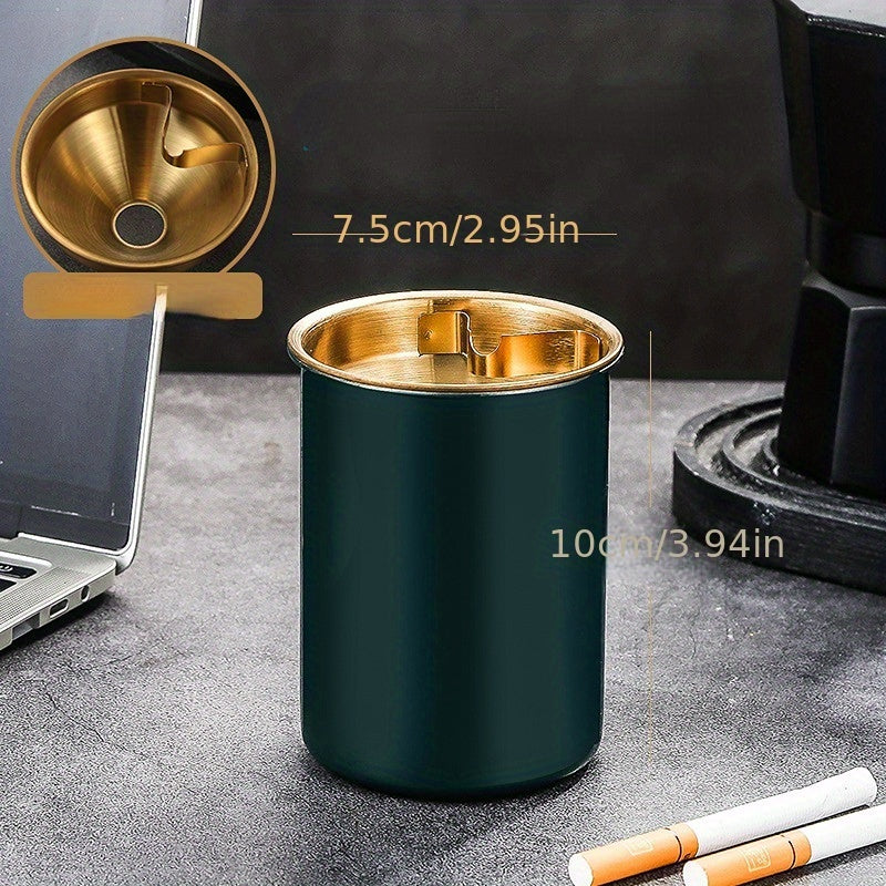 Detachable Metal Stainless Steel Ashtray Funnel Windproof Car Ashtray Cup