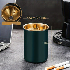 Detachable Metal Stainless Steel Ashtray Funnel Windproof Car Ashtray Cup