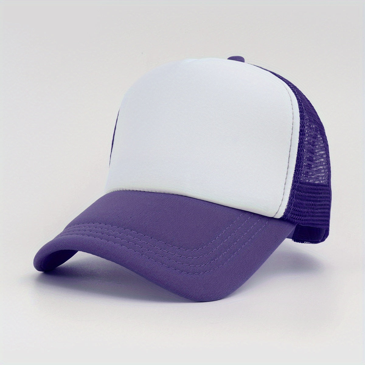 Fluorescent Baseball Cap Sunscreen Trucker Hat Mesh Breathable Adjustable