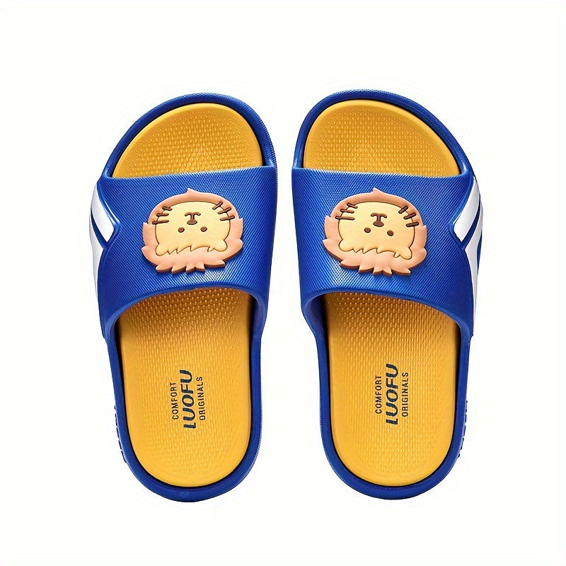 Boys Cartoon Slippers Non Slip Lightweight Open Toe Indoor Shower Pool