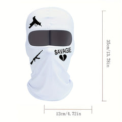 Outdoor Cycling Sunscreen & Dustproof Cap Print Full Coverage Hat
