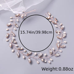 Boho Bejeweled Hair Vine Headband Tiara Hand Wired Wreath