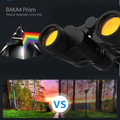 60x60 HD Portable Binoculars For Bird Watching Travel Sightseeing