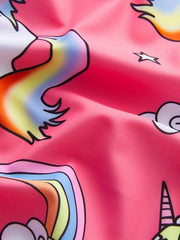 Girls' Rainbow Pony Swimsuit Ages 2-9