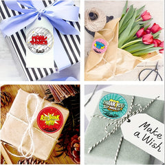 100pcs E-commerce Thank You Stickers, Colorful Round Stickers, 5.08 cm