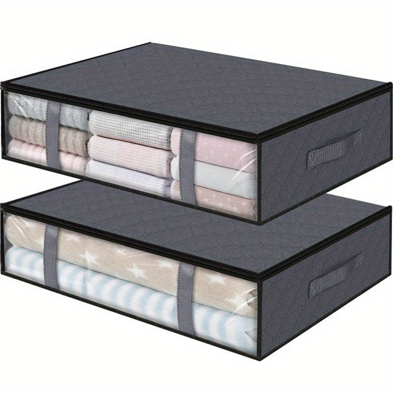 Underbed Storage Box Lightweight Zipper Organzier Clothes Container