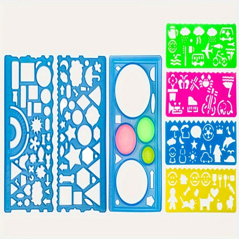 7pcs Spirograph Ruler for Art Students & Children