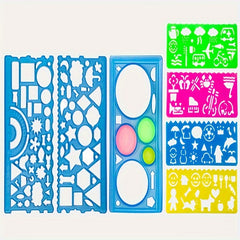 7pcs Spirograph Ruler for Art Students & Children