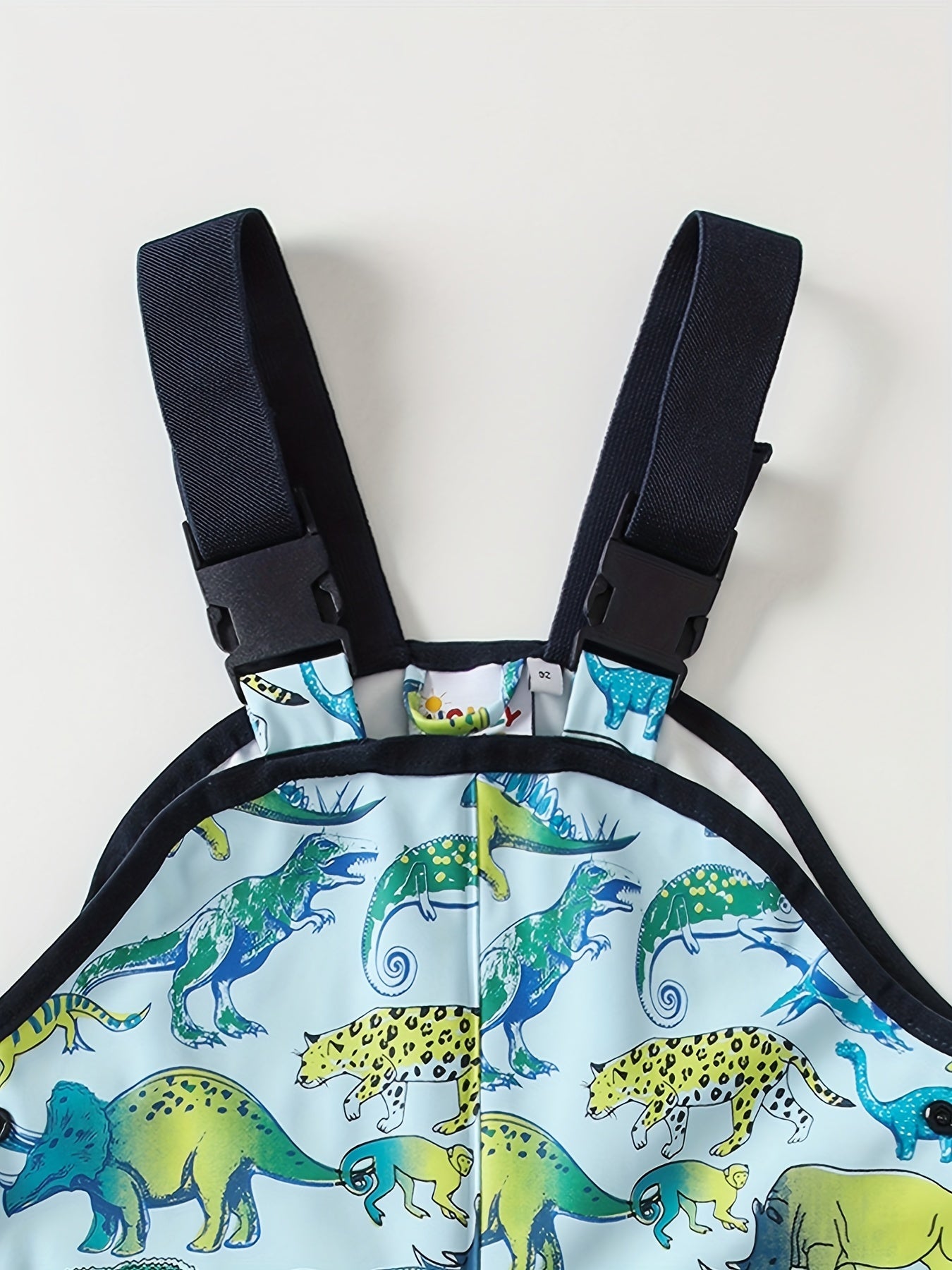 Kids Dinosaur Print Bib Pants Jumpsuit