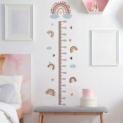 Rainbow Cloud Heart Height Wall Sticker