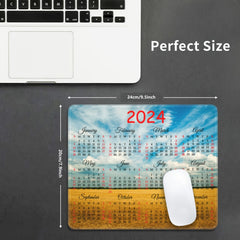 2022 Calendar Mouse Pad Non Slip Rubber Base Laptop Desk Mat