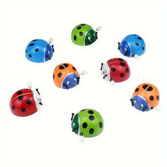 Funny Clockwork Ladybug Flip Heel Head Turn Circle Toy