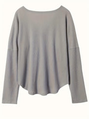 Solid Waffle Knit Long Sleeve Button Up Cardigan