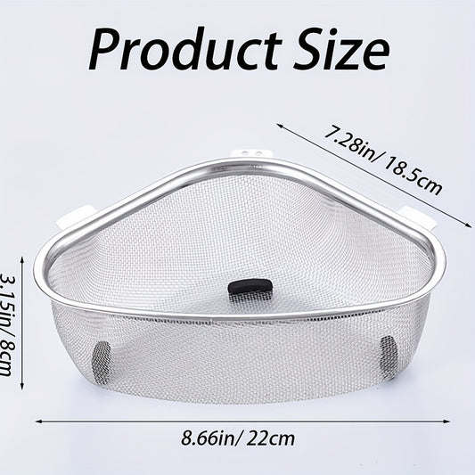 Triangle Corner Strainer Kitchen Sink Triangular Draining Basket