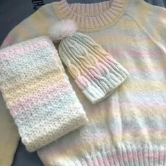 Dreamy Rainbow Long Mohair DIY Knitting Crocheting Soft Accessories
