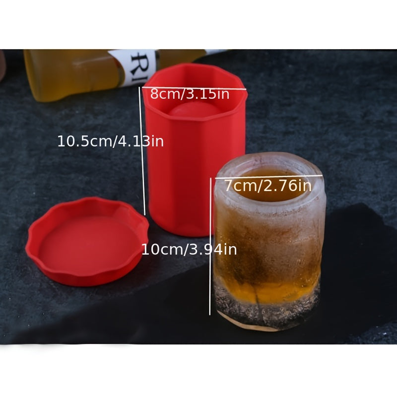 Small Beer Ice Cup Model Silicone Water Cup Mold With Lid