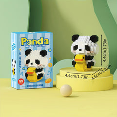 Panda Animal Model Building Blocks Set - DIY Construction Toy