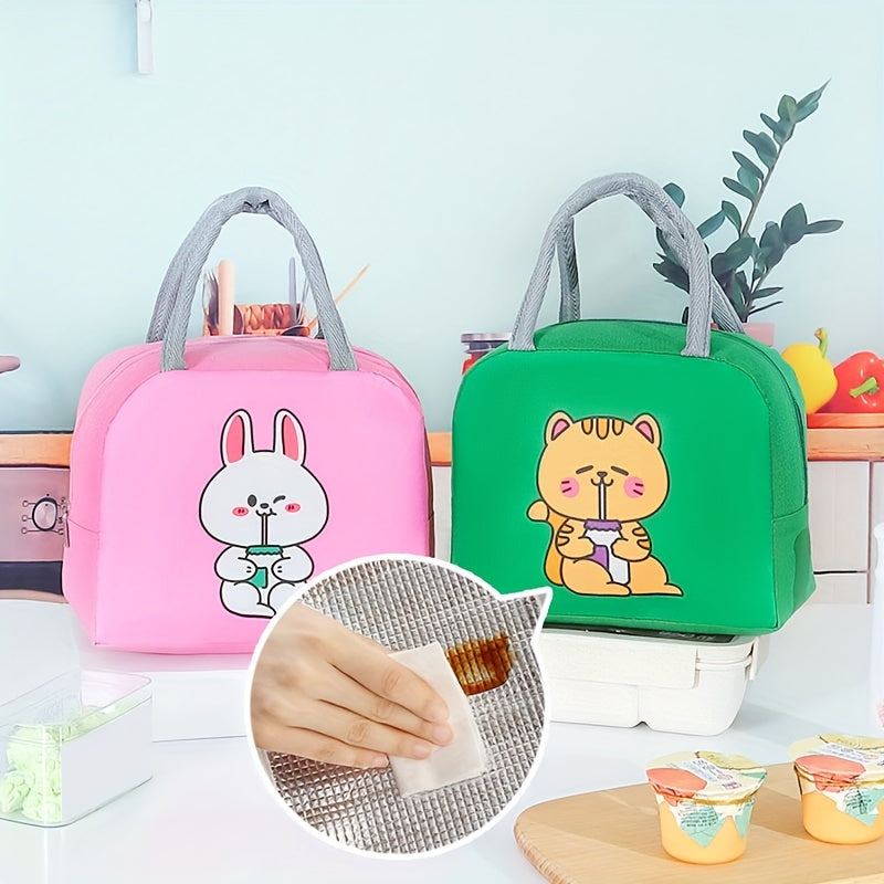 Cartoon Bento Bag - Insulated Travel Picnic Bag