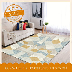 Nordic Large Area Carpet for Living Room Bedroom Machine Washable