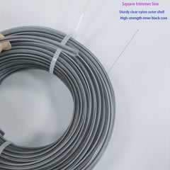 1pc Dual String Trimmer Line 2.4mm 0.095inch 15m 5.9inch Replacement