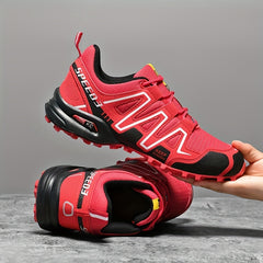 Men's Striped Hiking Shoes Outdoor Non Slip Sports Shoes