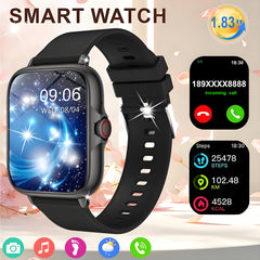 83 inch Touch Screen Sports Smart Watch Wireless Calls Messages Dial Wallpaper