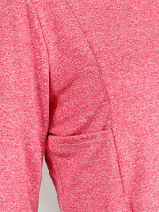 Red Quick Dry Short Sleeve Fitness Yoga Top