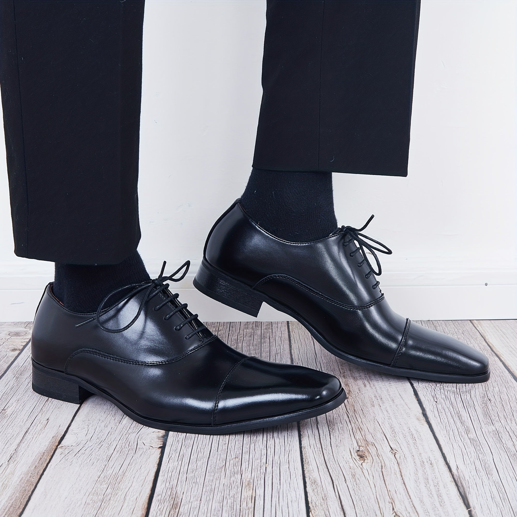 Men's British Style Oxford Shoes Wear resistant Non Slip Dress Shoes