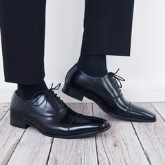 Men's British Style Oxford Shoes Wear resistant Non Slip Dress Shoes