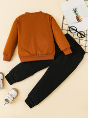 Boys Sports Sweatshirt & Sweatpants Set