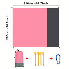 Waterproof Pocket Beach Blanket Portable Mat 82.7in x 78.8in