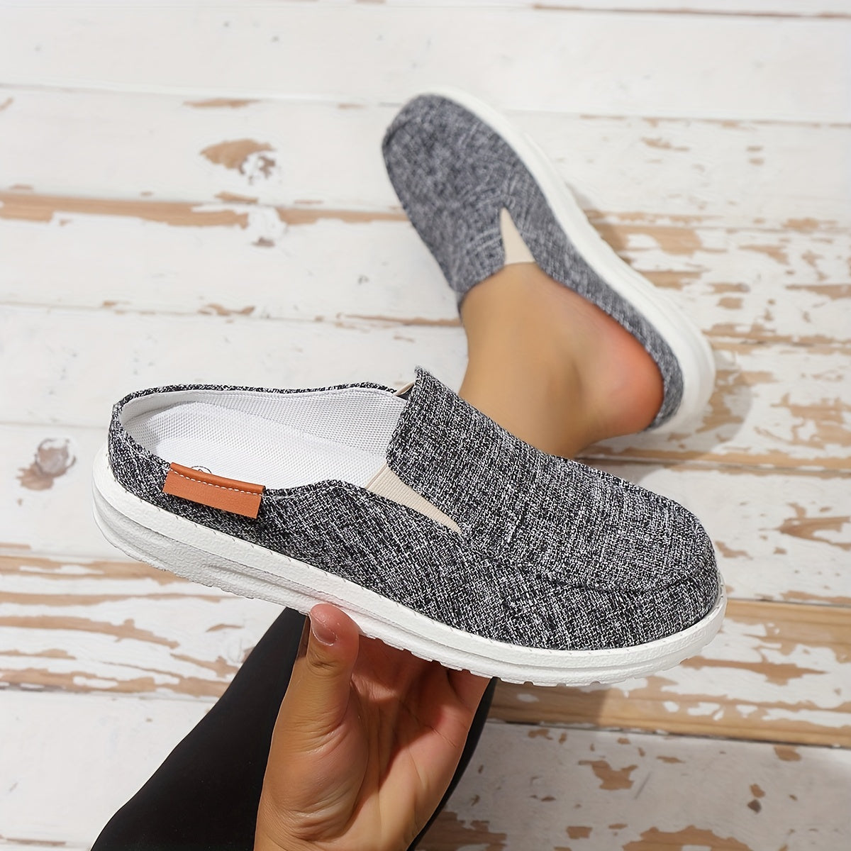 Men's Slip On Canvas Casual Shoes for Outdoor Walking