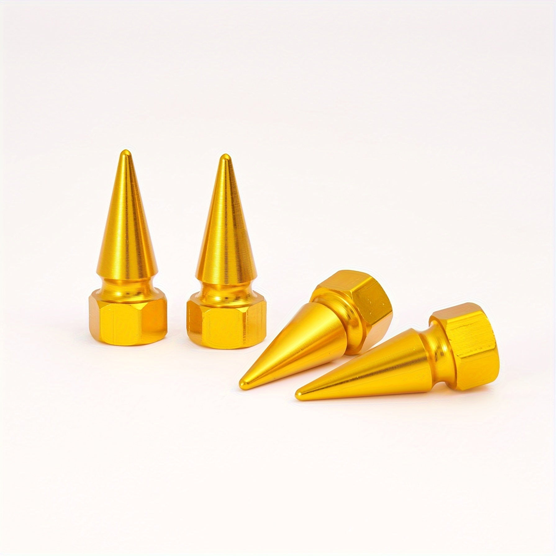 4pcs Universal Screw Valve Cap Car Modification Sharp Valve Mouth