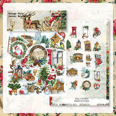40pcs Vintage Art Stickers for Journaling & Scrapbook DIY