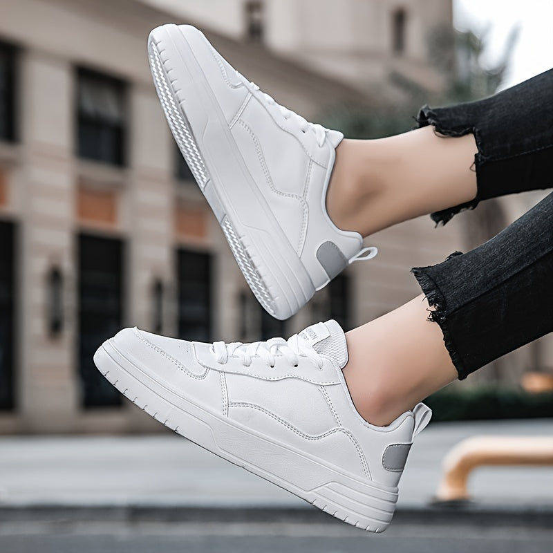 Lightweight Solid Skate Shoes Low Top Sport Shoes Women's Footwear