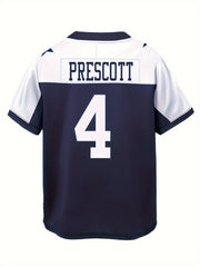 Boys Breathable Rugby Jersey Short Sleeves Football Shirt