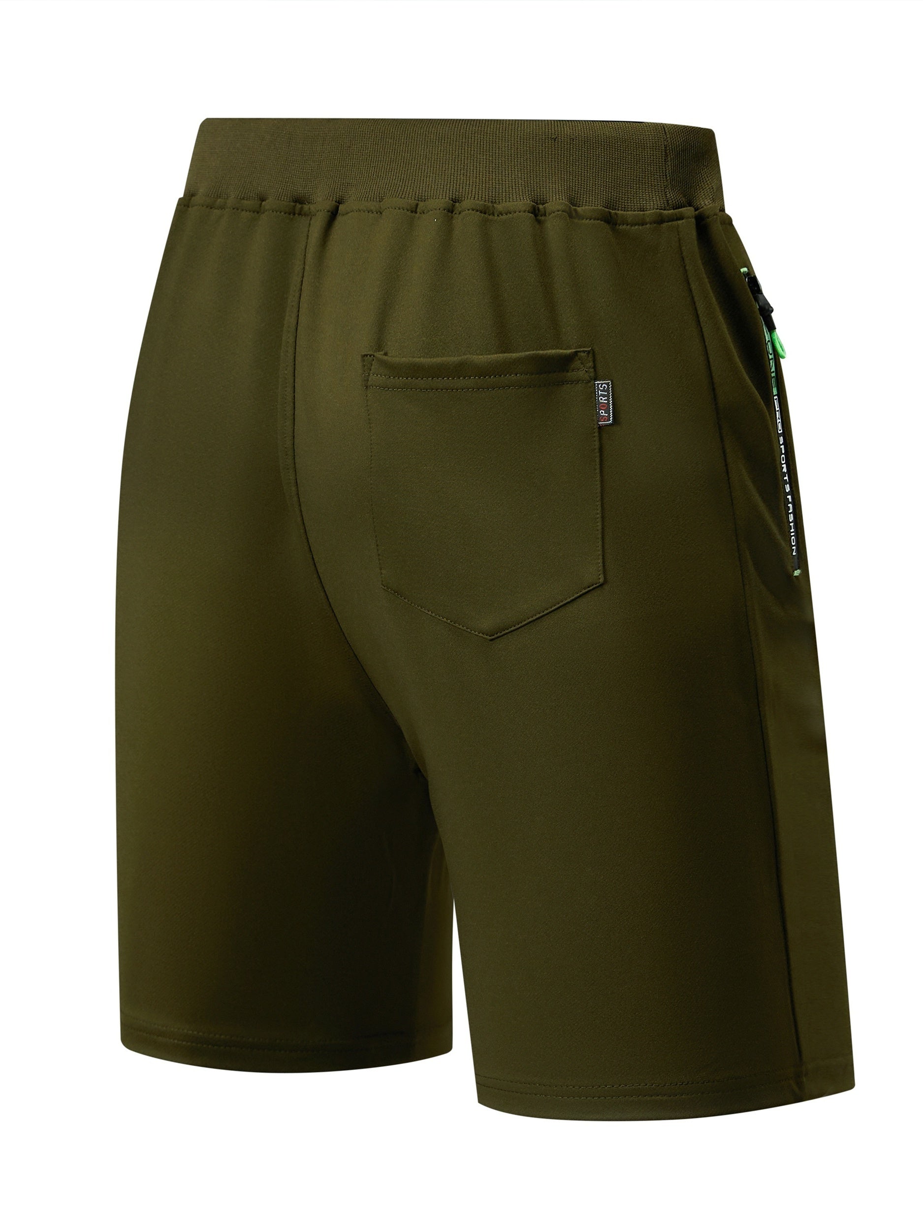 Men's Loose Sports Shorts with Zipper Pocket