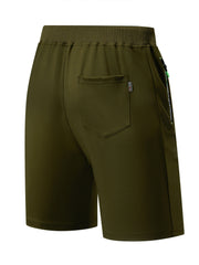 Men's Loose Sports Shorts with Zipper Pocket