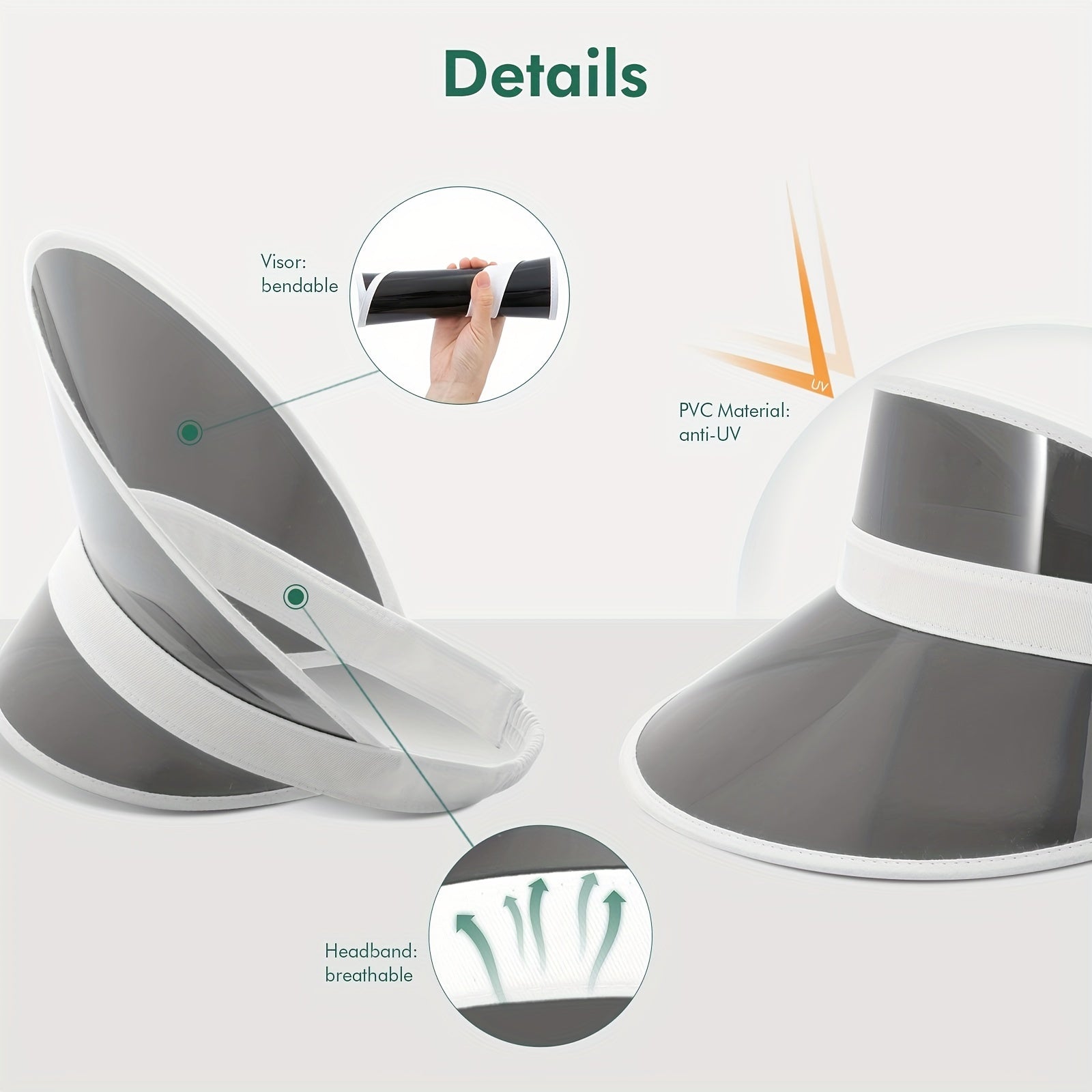 1pc Unisex Sun Visor Hat For Golf Travel & Beach Tennis