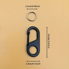 Stainless Steel Keychain Carabiner for Outdoor Adventures