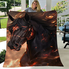 Pony Printed Blanket for Home & Outdoor Use