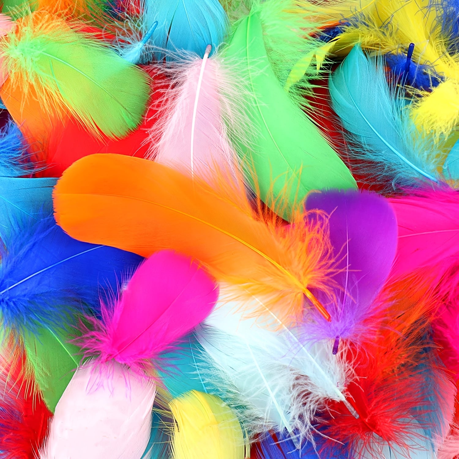 100 Colorful Feathers DIY Craft Jewelry Wedding Party Decorations