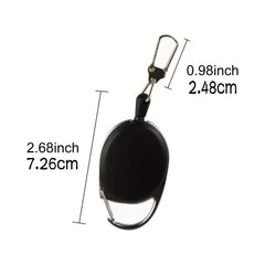 3pcs Fly Fishing Retractors with 360 Degree Rotation Buckle