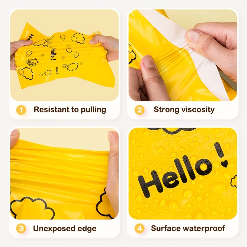 10pcs Pink Waterproof Self Adhesive Seal Bag