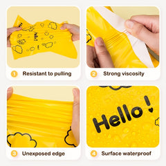 10pcs Pink Waterproof Self Adhesive Seal Bag