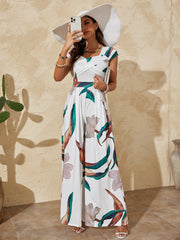 Boho Summer Women Clothing Sleeveless High Waist Jumpsuit