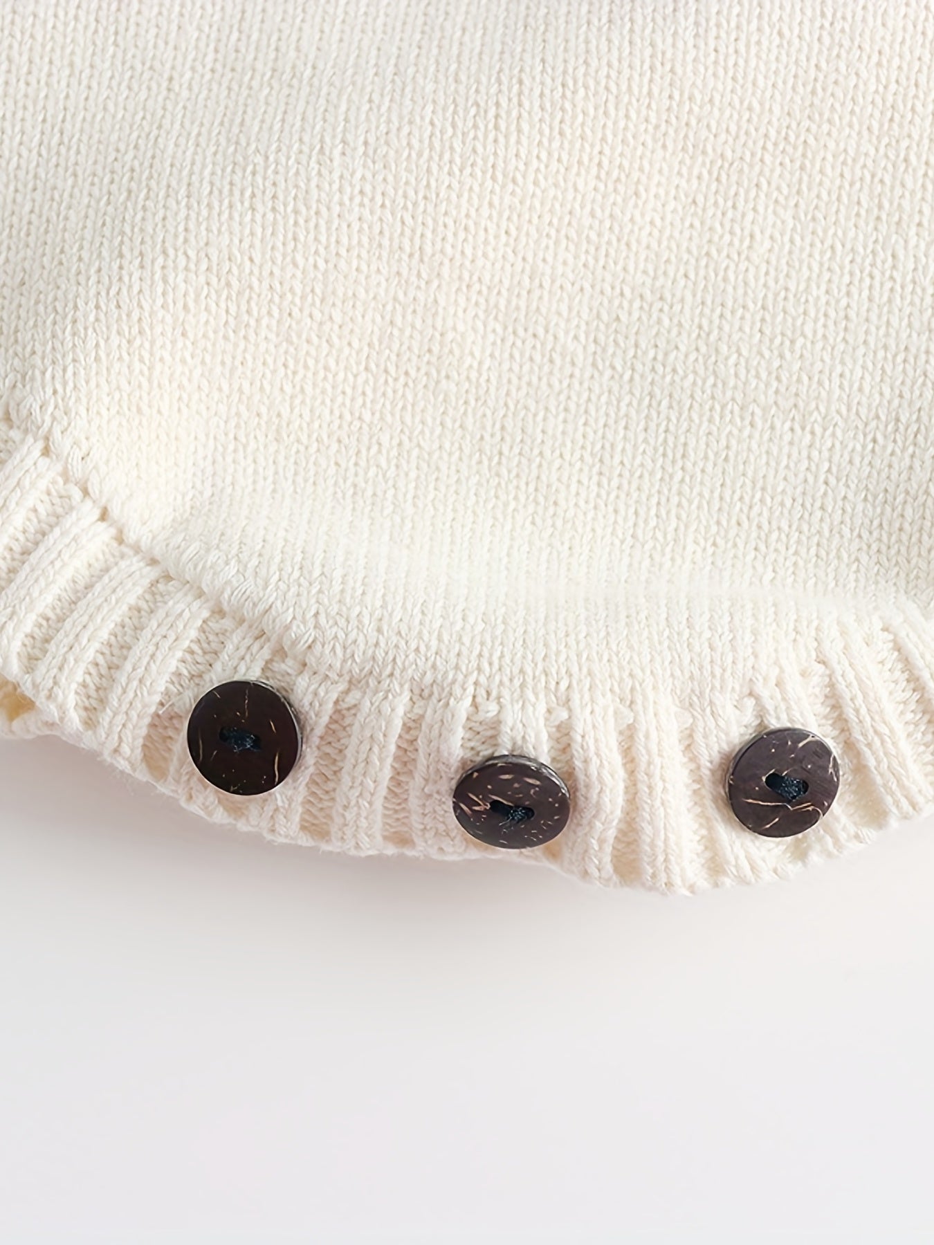 Baby Girls Knitted Hollow Tunic Long Sleeved Romper Sweater Onesie
