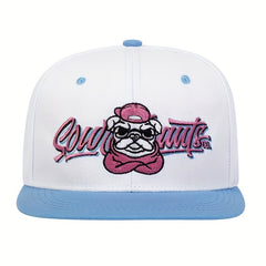 Men's Shar Pei Hip Hop Flat Brim Hat