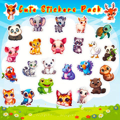 100pcs Cartoon Animal Stickers for Laptops Cars Skateboards
